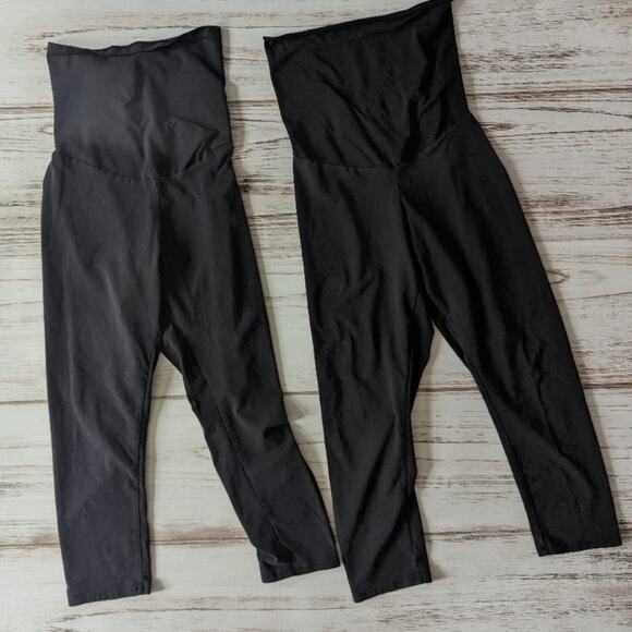 Motherhood Maternity Maternity Cropped Leggings Bundle sz Medium - Picture 7 of 7